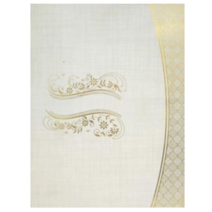 Grey Padded Gold Foiling Print Wedding Invitation Card-KNPS9502G-King of Cards