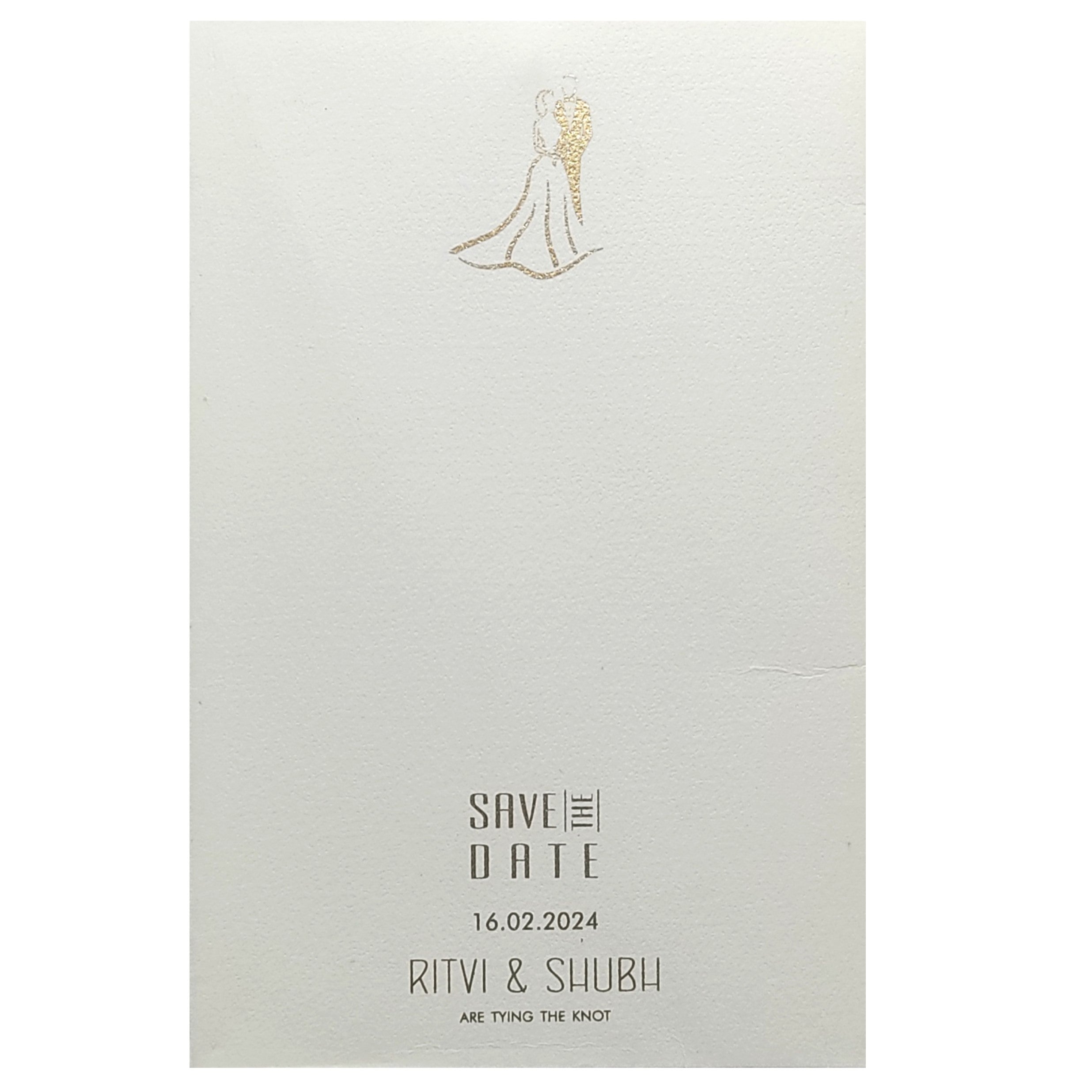 Grey Floral Design Invitation Card-KRC29370