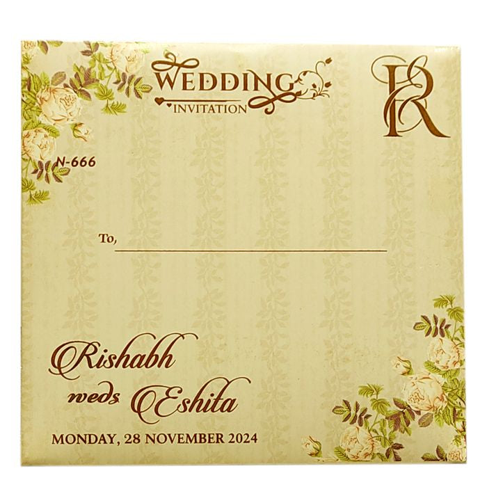 Almond White Tracing Sheet Card-King of Cards