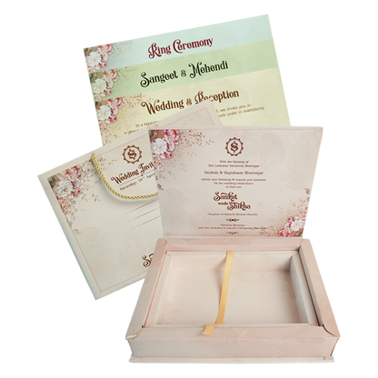 Lavender Floral Wedding Invitation Box-KSI63980