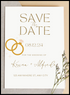 Gold Frame Save The Date Invitation-AASTD034