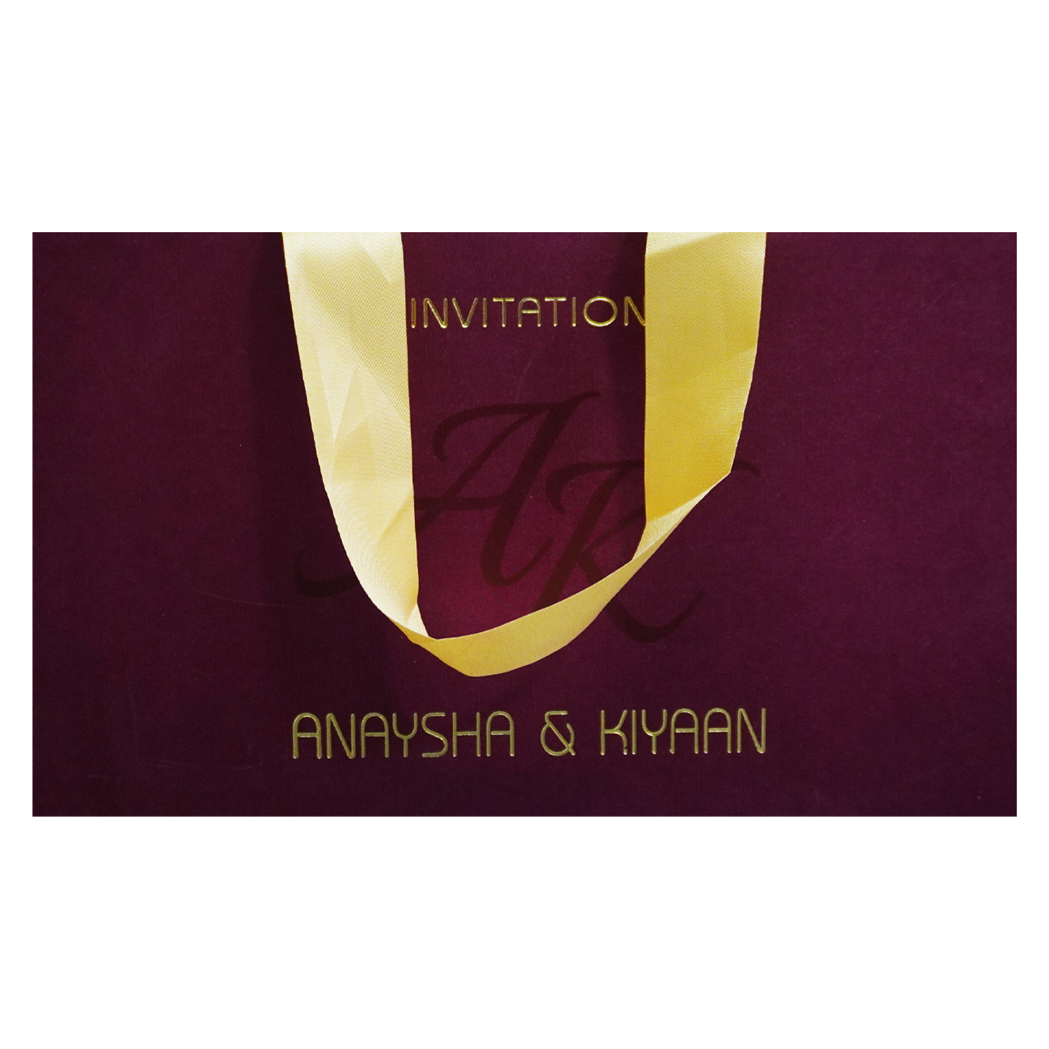 Dark Raspberry Luxury Wedding Box-KRC30570