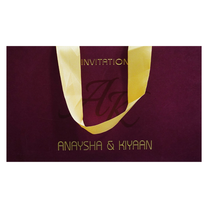 Dark Raspberry Luxury Wedding Box-KRC30570