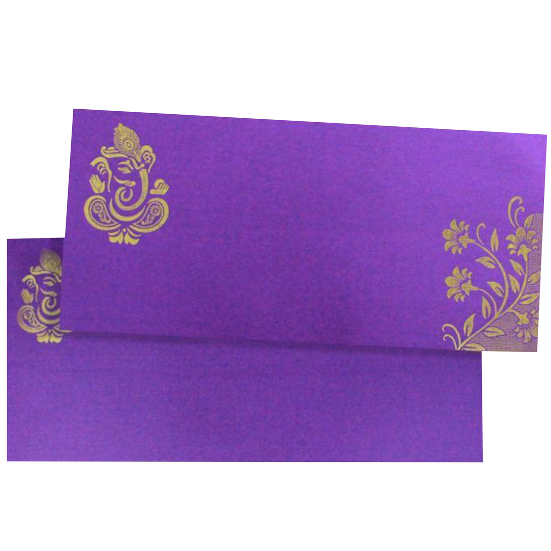 Violet Ganesha Invitation Card-KNK20051