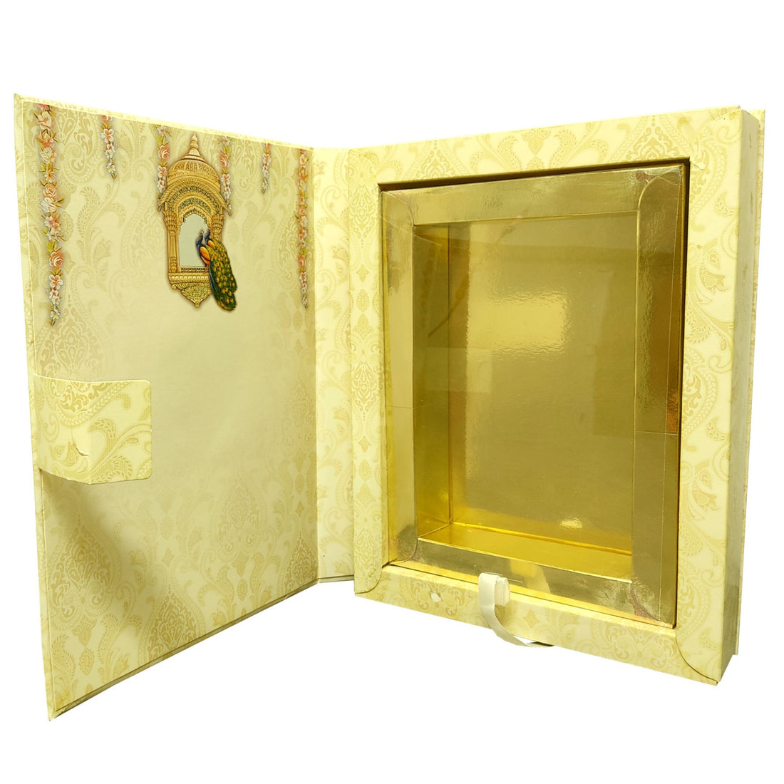 Sandal peacock premium sweet box card-KNK7901S