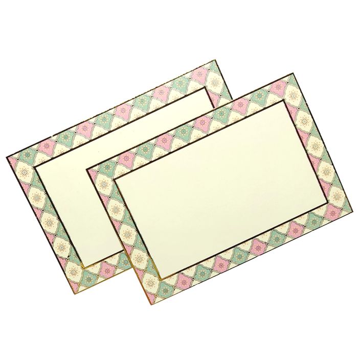 Pink And Green Modern Box Invitation-KBX0303-King of Cards