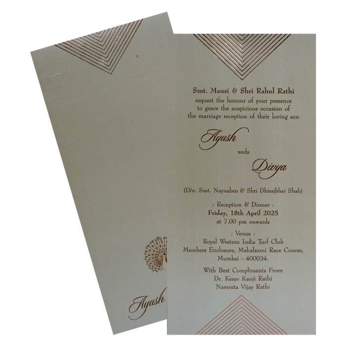 Light Grey Single Sheet Card-King of Cards