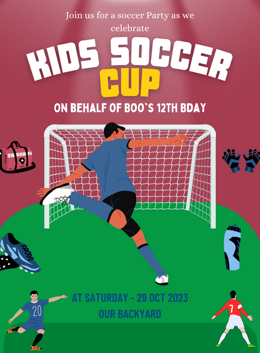 Neon Green soccer Invitation-AASCC012