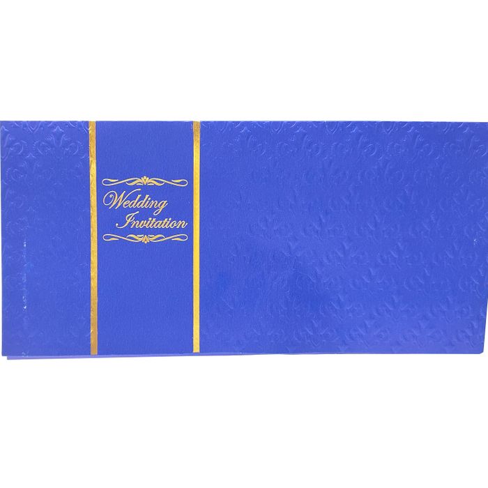 Blue Box Invitation Card-King of Cards