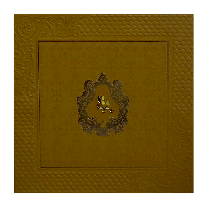 Golden Pattern Marriage Card-King of Cards