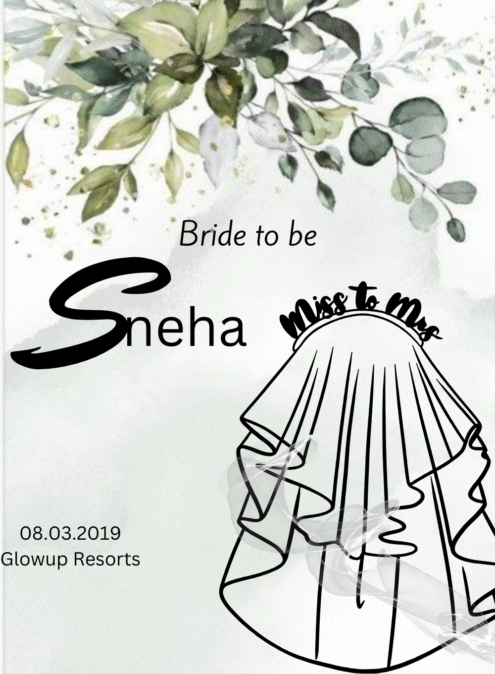 White Veil Bridal Shower-King of Cards