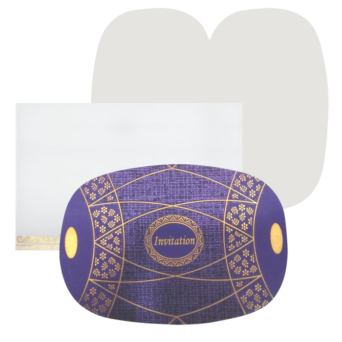 Blue Dhol Invitation Card-King of Cards