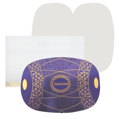 Blue Dhol Invitation Card-King of Cards