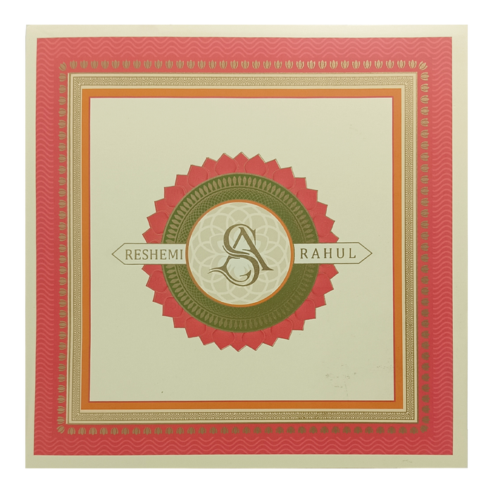 Lime Green Padded Wedding Card-King of Cards