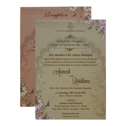 Deep Brown Padded Invitation-KVN06830