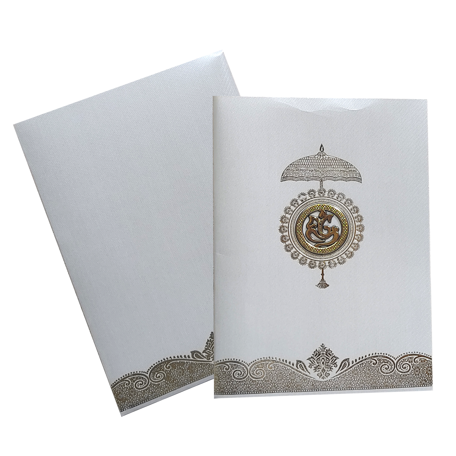 Grey Single Sheet Invitation Card-KNKTGY024