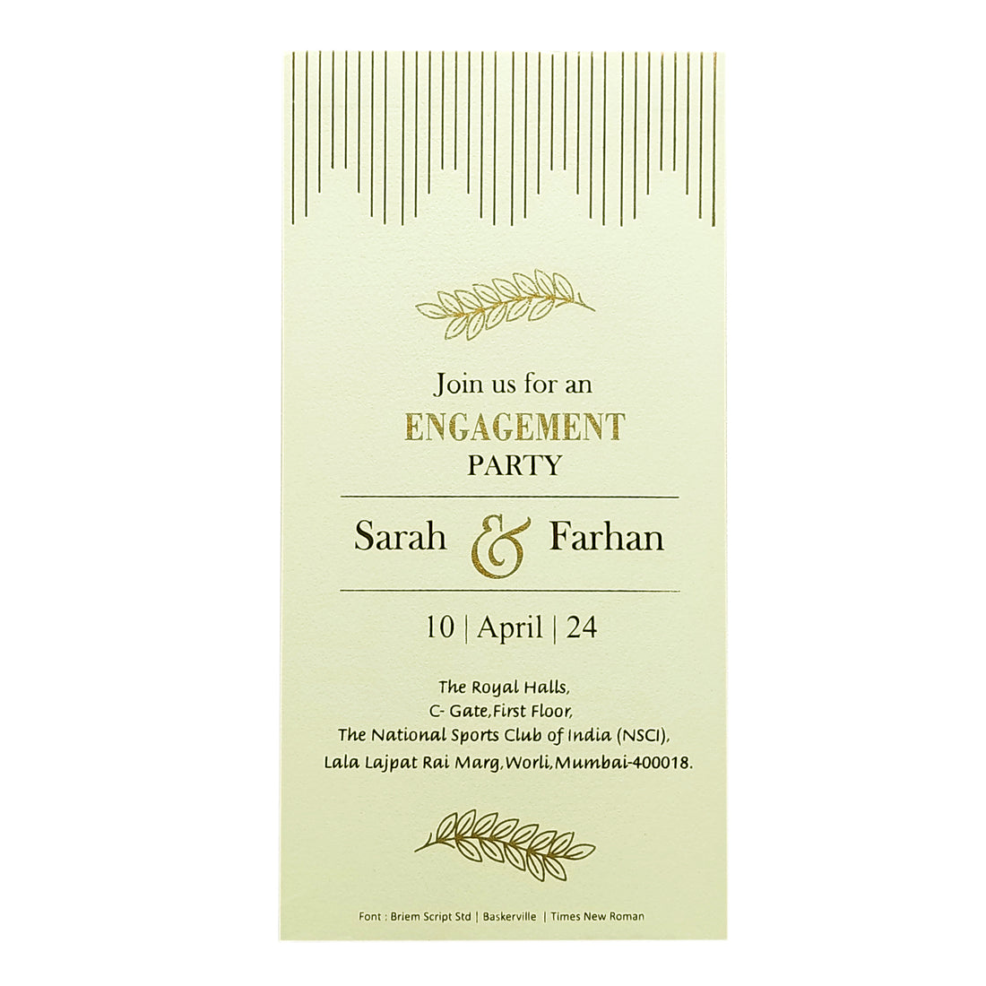 Invitation Card - KRCS6512-King of Cards