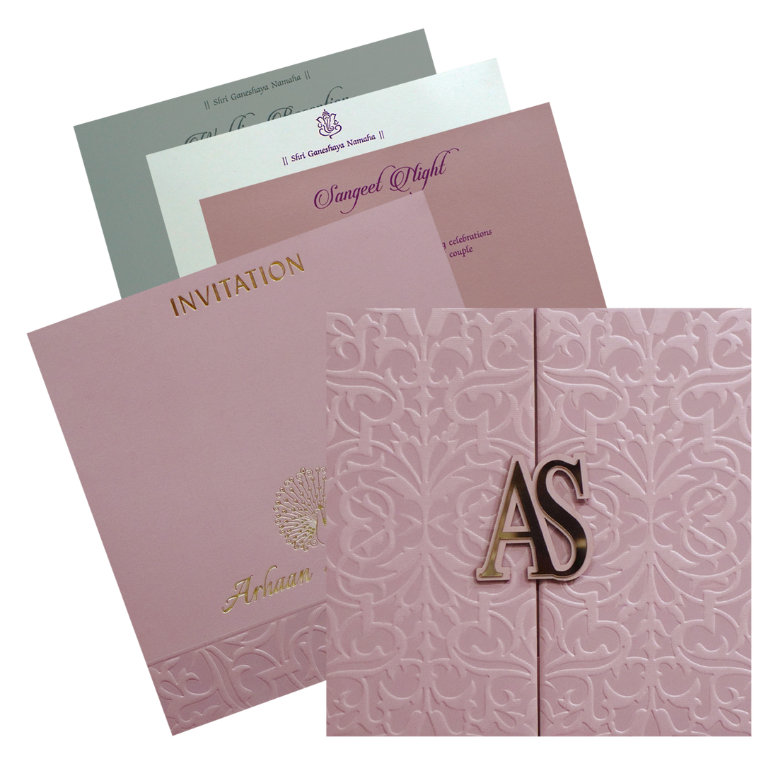 Make your event special with our exclusive Pink Floral Textured Invitation Card. Shop now! ?WhatsApp Support ?Express Delivery.