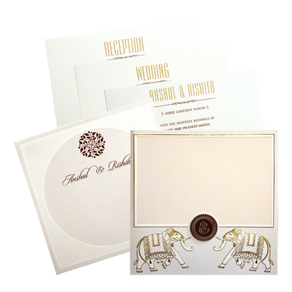 White Elephant Box Wedding Card-King of Cards