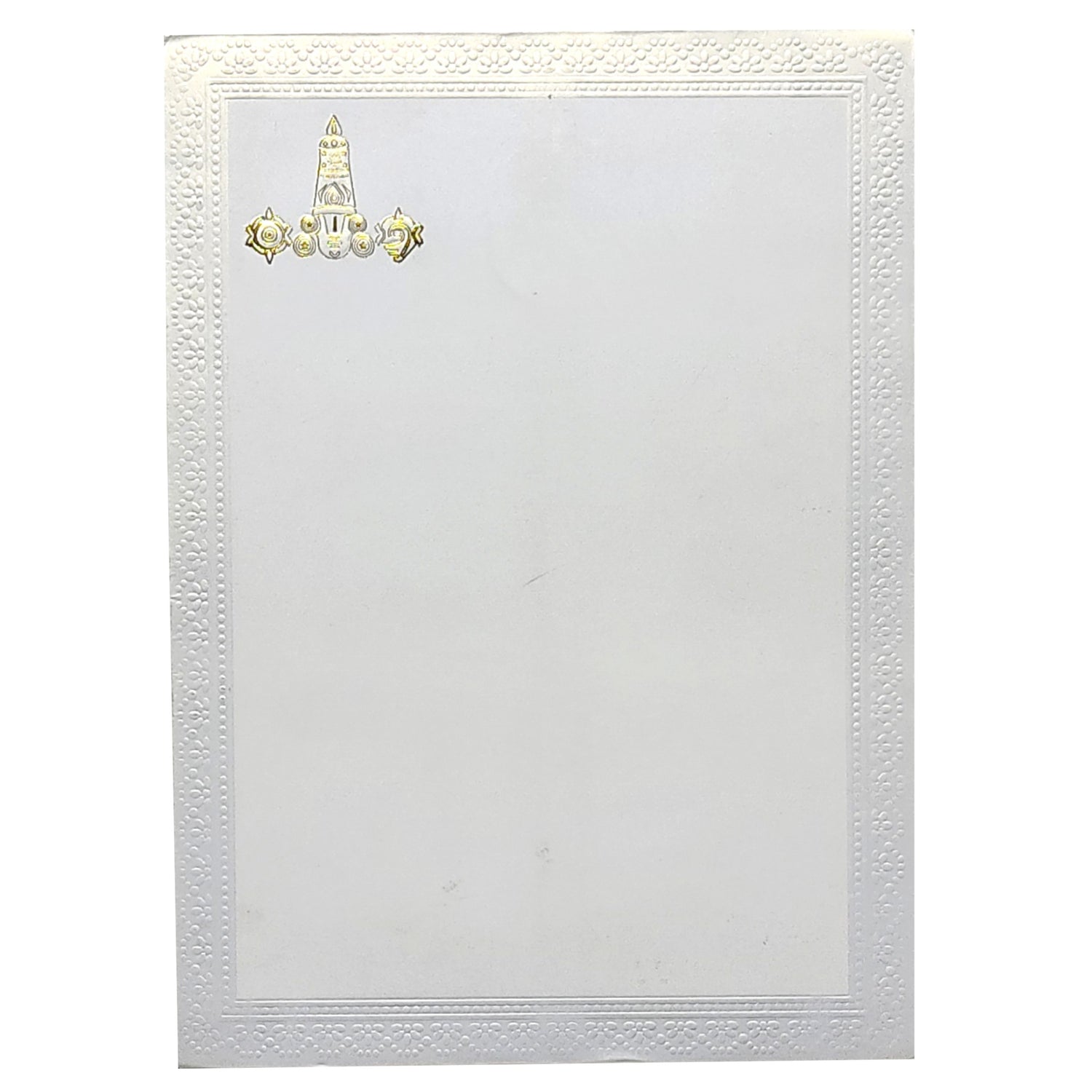 White Balaji Padmavathi Invitation-KNK2755