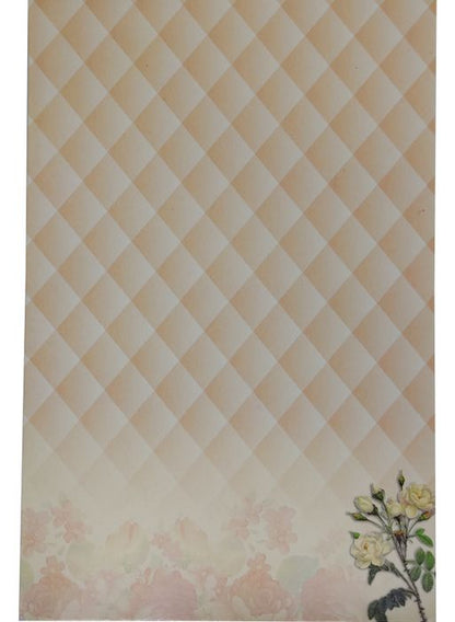 White Floral Single Sheet Invitation Card-King of Cards