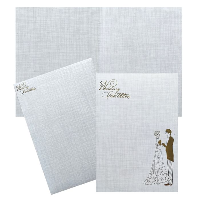 Check out the collection of Grey Couple Wedding invitation card at best price. &amp;