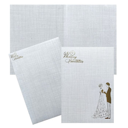 Check out the collection of Grey Couple Wedding invitation card at best price. &amp;