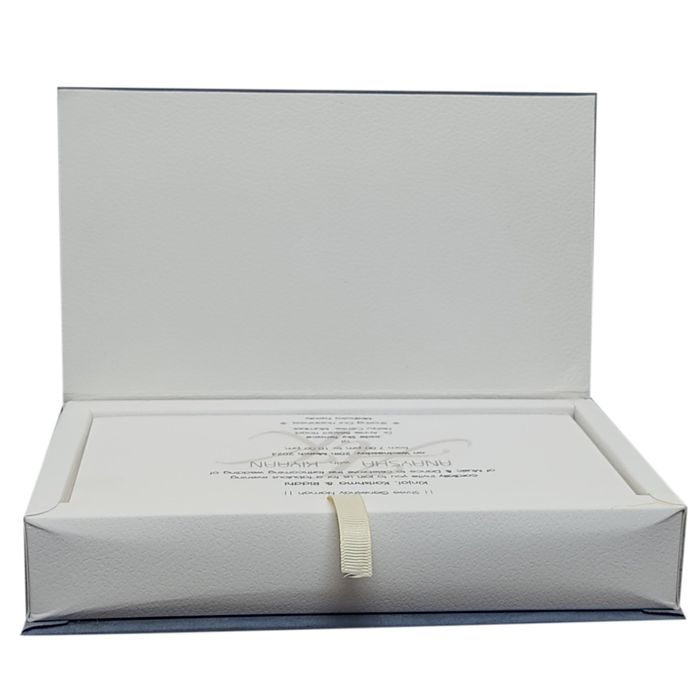 Blue Sweet Box Invitation-King of Cards