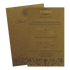 Brown Floral Single Invitation Card-King of Cards