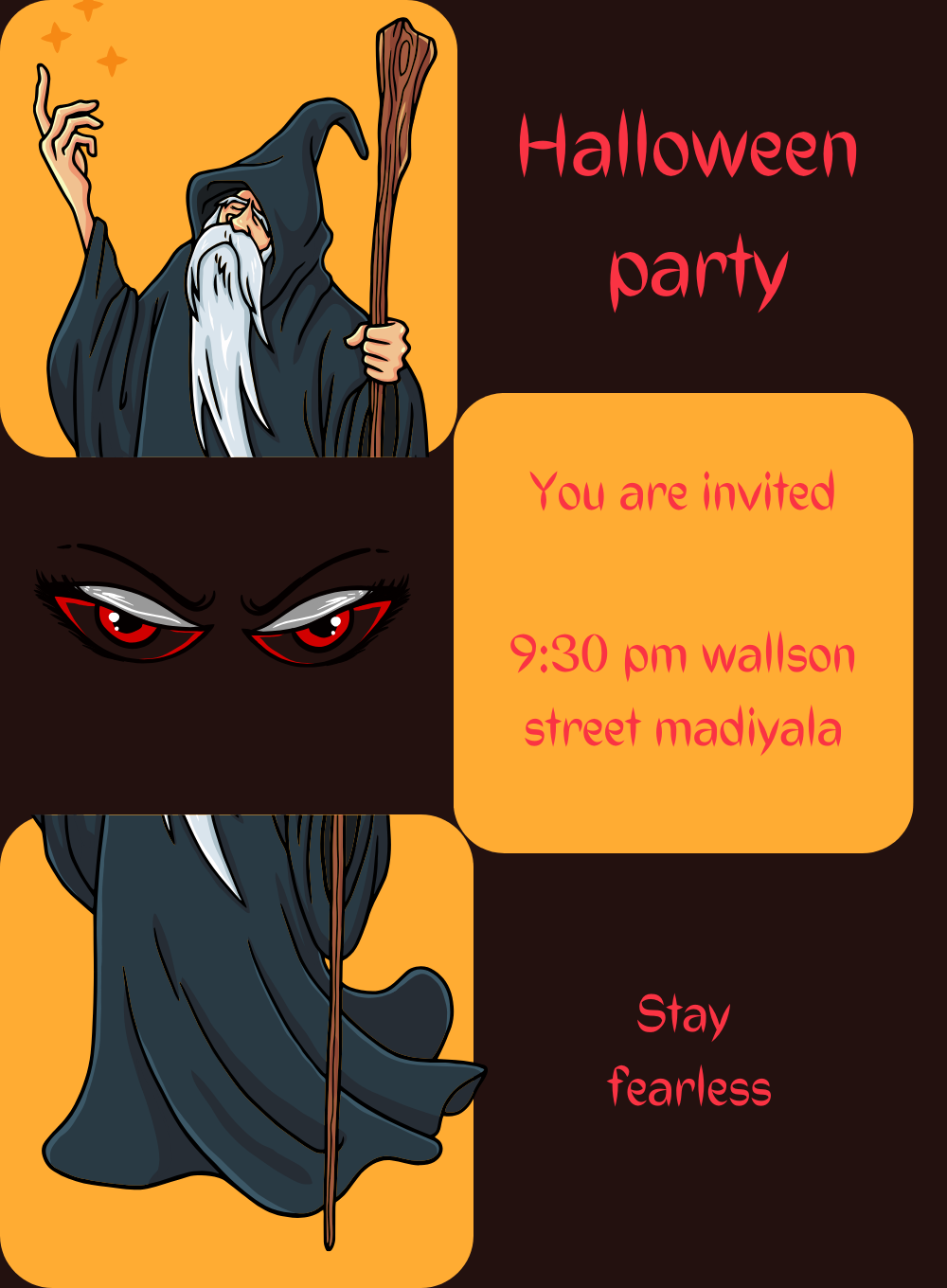 Orange Grid Holloween-AAHOO006