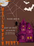 Orange Obsession Holloween Invitation-AAHOO013