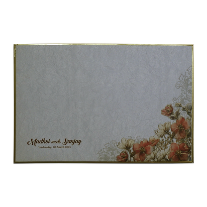 Grey Premium Embossed Invitation Card-King of Cards