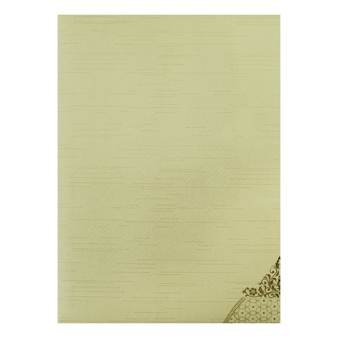 Green Gold Foil Ganesha Wedding Card-KNKR042N