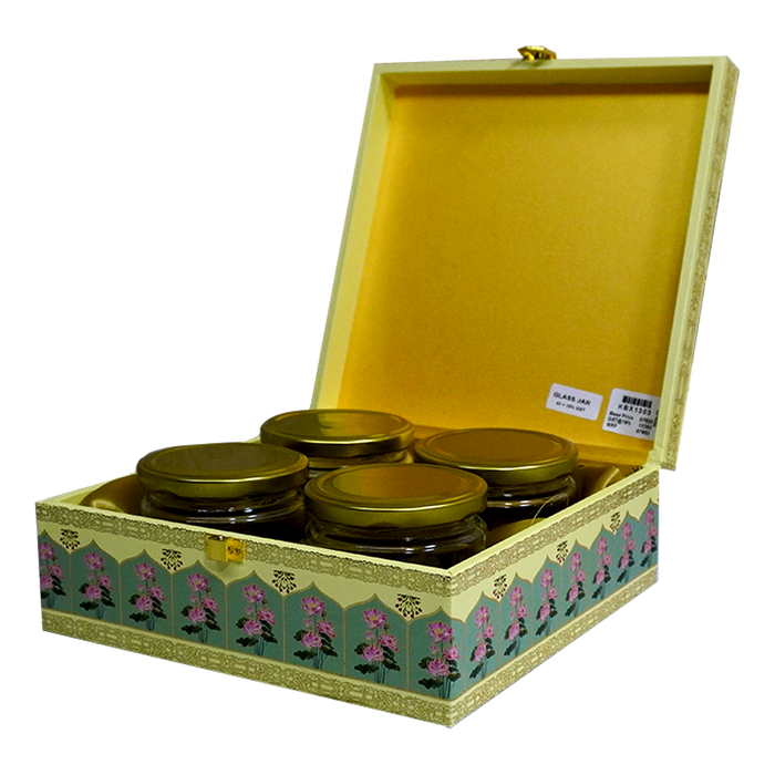 Pastel Peacock Elephant Box Wedding Invitation-KBX1303