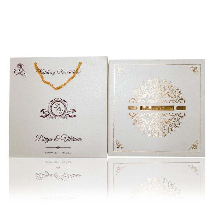 cream gold foiling sweet box card-King of Cards