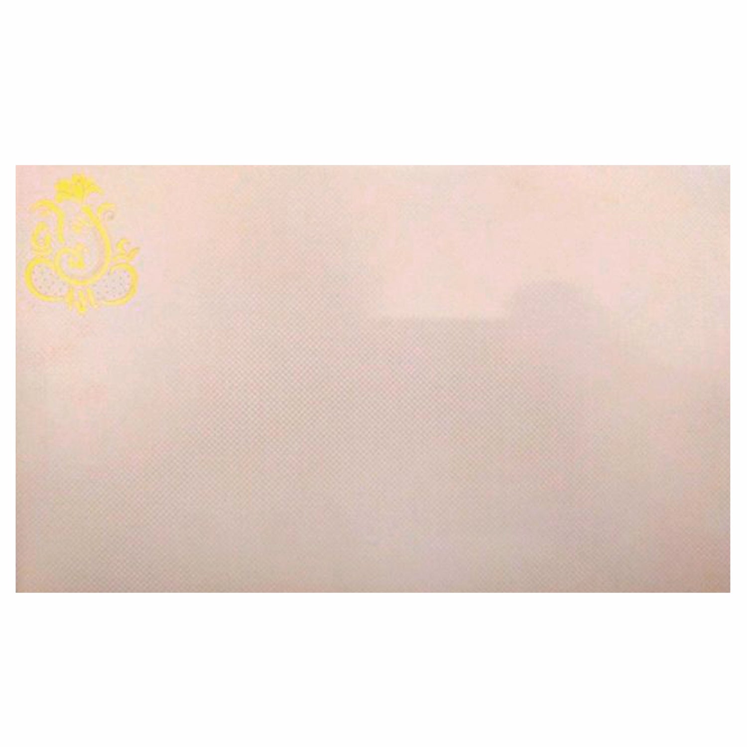 Gorgeous Gold Wolly Ganesha Laser Cut Wedding Card - KNK30610