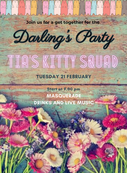 Pastel Paradise Kitty Party Invitation-AAKPI009