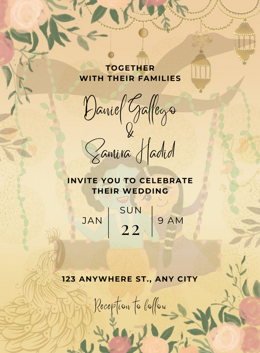 Pastel Perfection Gujarati Wedding Invitation&