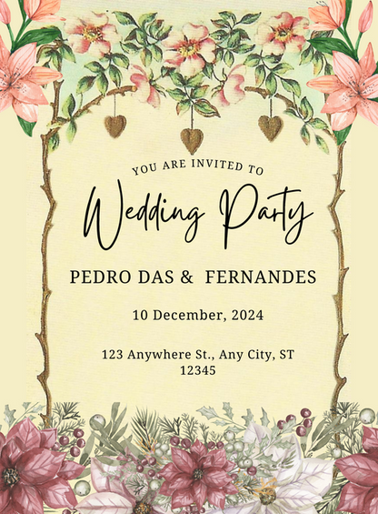 Pastel Pink Marathi Wedding Invitation-AAMAI008