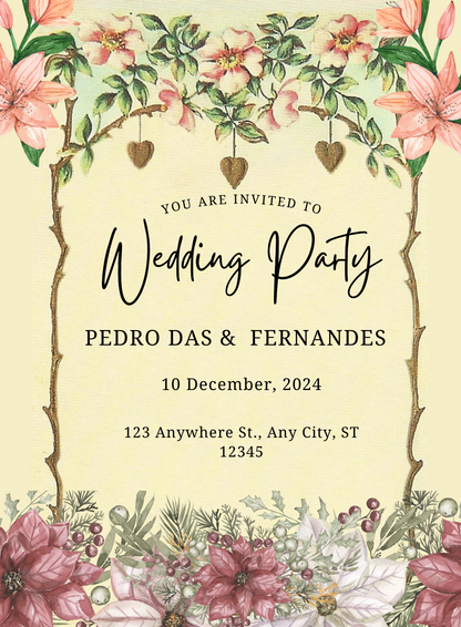 Pastel Pink Marathi Wedding Invitation-AAMAI008