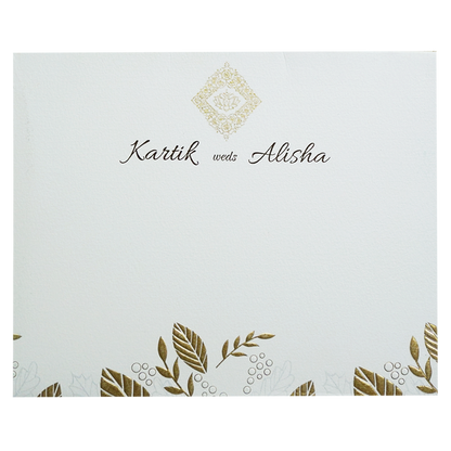 White Door Kind Wedding Card-King of Cards