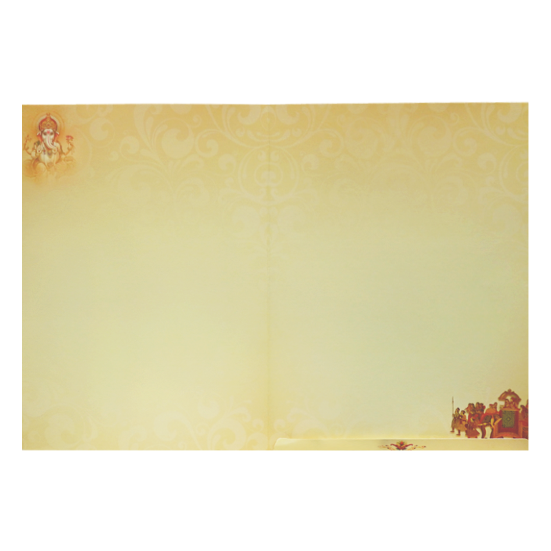 Sandal Jumbo Offset Ganesha With Baraat Print-KNKJ1083