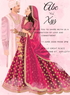 Pink Couple Caricature Wedding Invitation-AACAR012