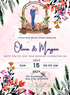 Pink Garlend Floral Wedding Invitations-AAFWI025