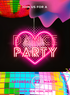 Pink Neon Heart Dance Party Invitation-AADPI016