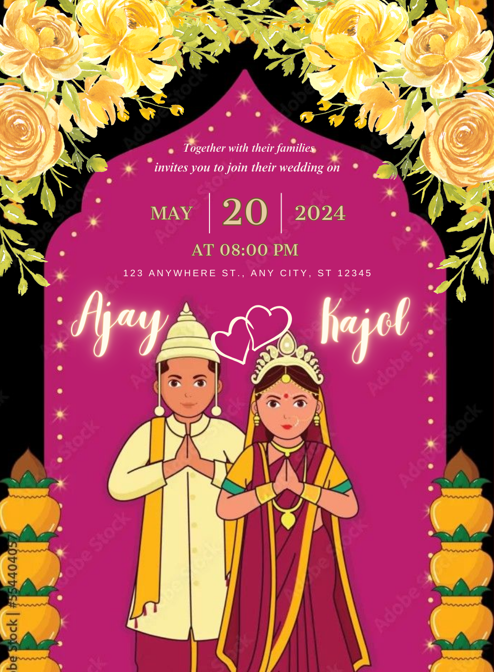 Pink Traditional Bengali Wedding-AABWI005