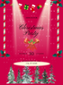 Pink Tree Christmas Invitation-AACSS016