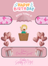 Pinkalicious Kids birthday Invitation-AAKBI024