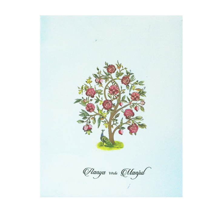 Pastel Blue Wedding Card-King of Cards