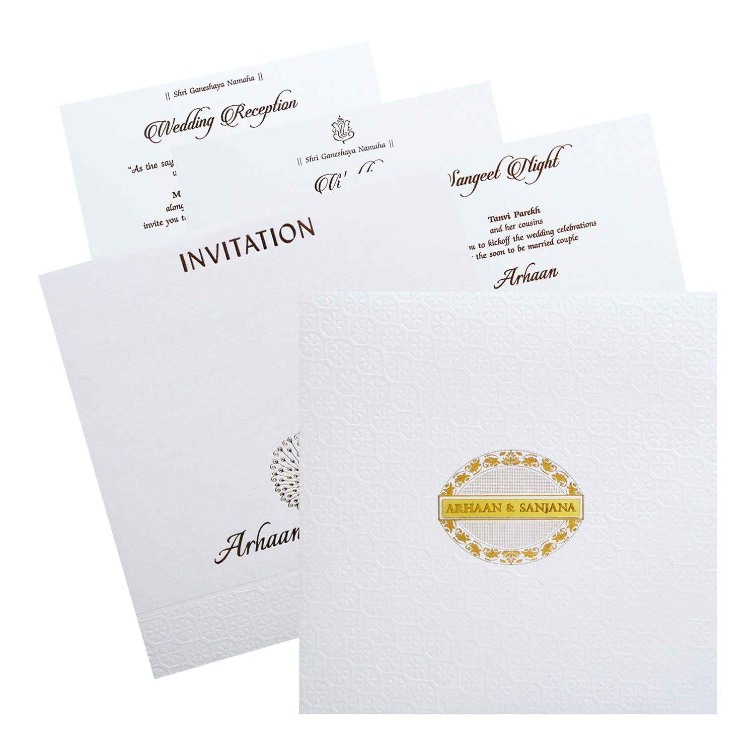 Make your event special with our exclusive Creamy White Padded Invitation. Shop now! ?WhatsApp Support ?Express Delivery.